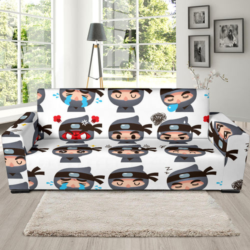 Cute Ninja Design Pattern Sofa Slipcover