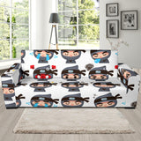 Cute Ninja Design Pattern Sofa Slipcover