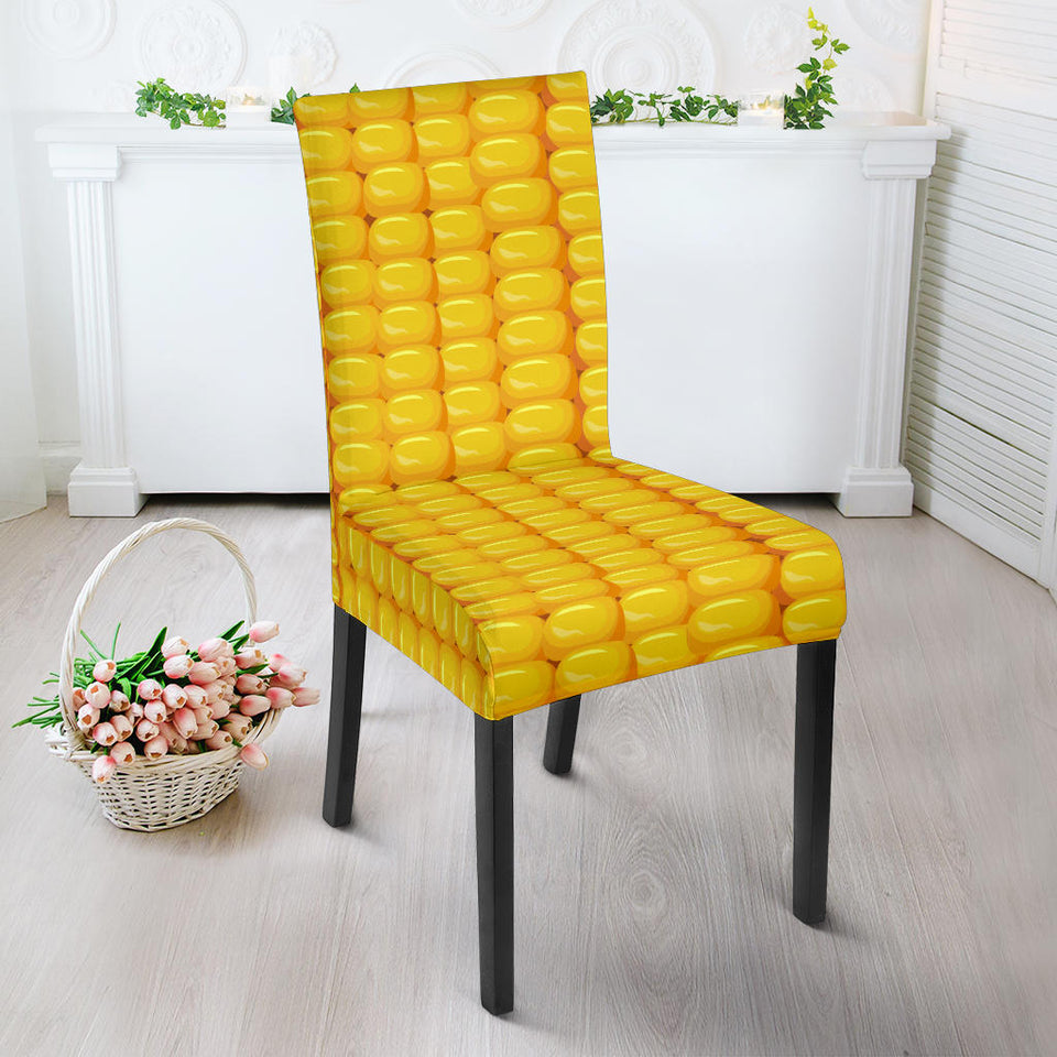 Corn Pattern Print Design 04 Dining Chair Slipcover