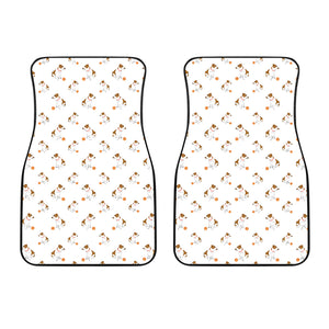 Jack Russel Pattern Print Design 05 Front Car Mats