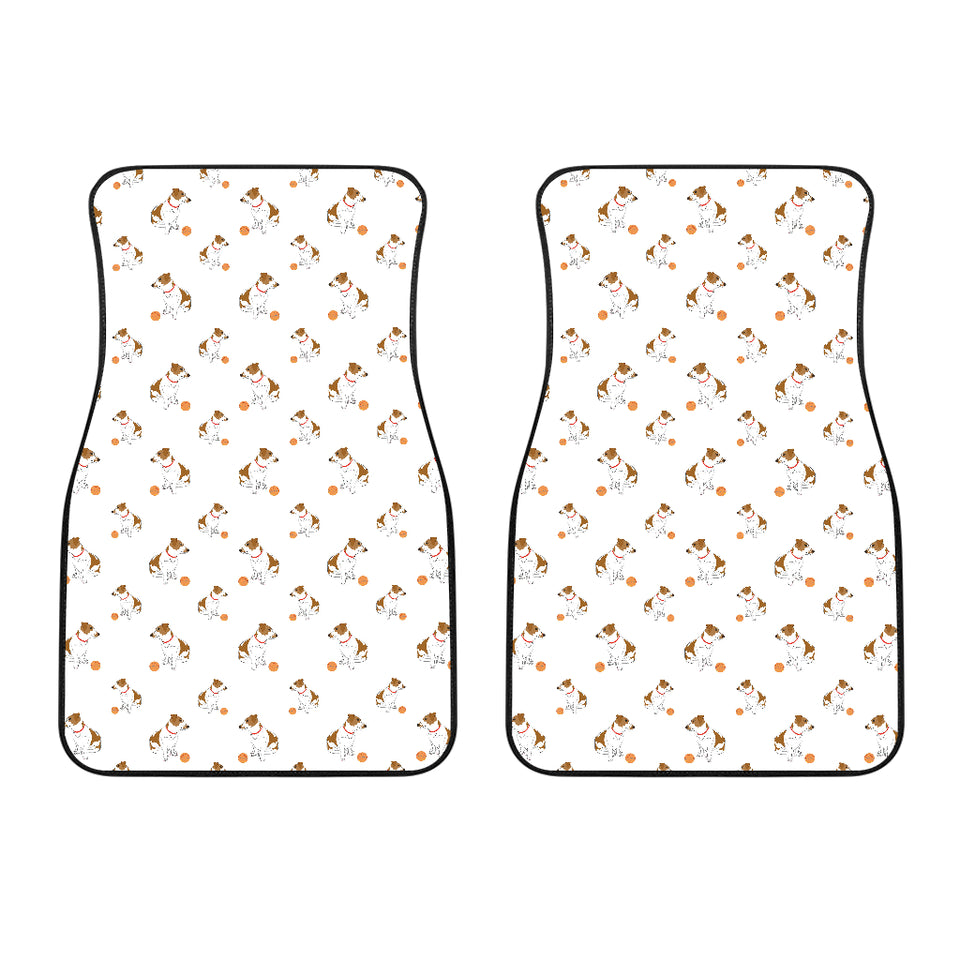 Jack Russel Pattern Print Design 05 Front Car Mats