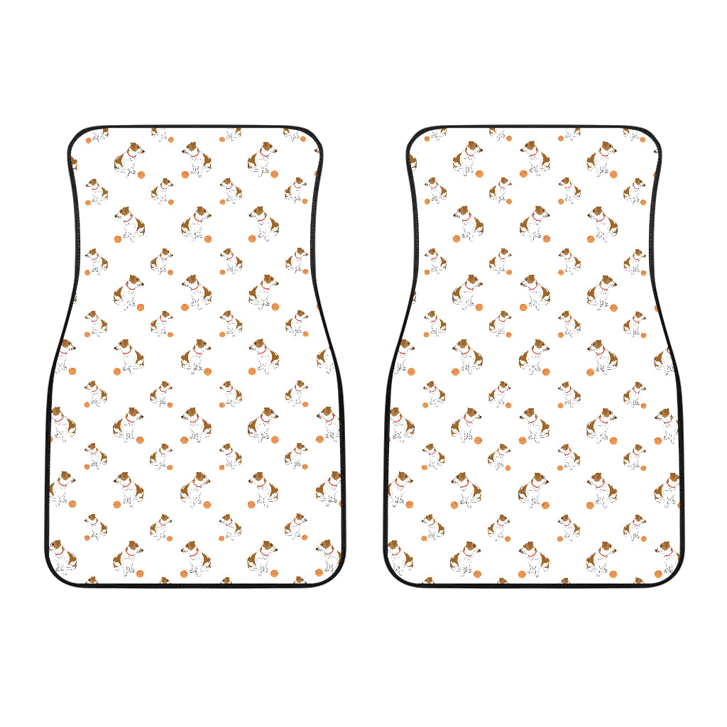 Jack Russel Pattern Print Design 05 Front Car Mats