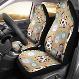 Cow Bottle Of Milk Pattern Universal Fit Car Seat Covers