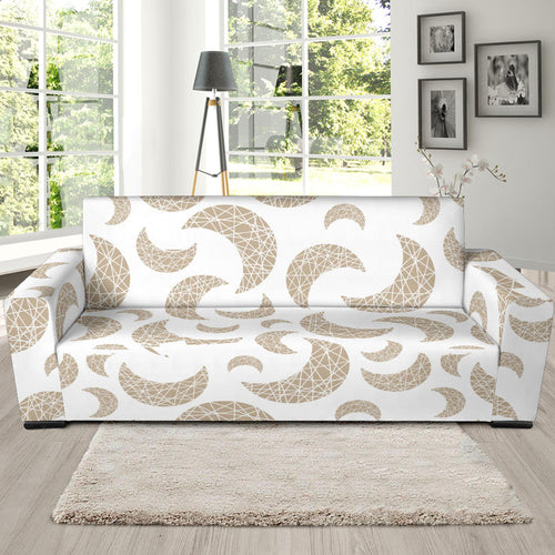 Cool Gold Moon Abstract Pattern Sofa Slipcover