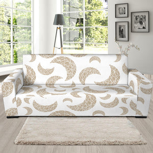 Cool Gold Moon Abstract Pattern Sofa Slipcover