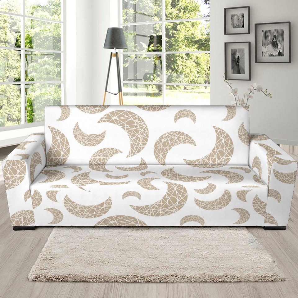 Cool Gold Moon Abstract Pattern Sofa Slipcover