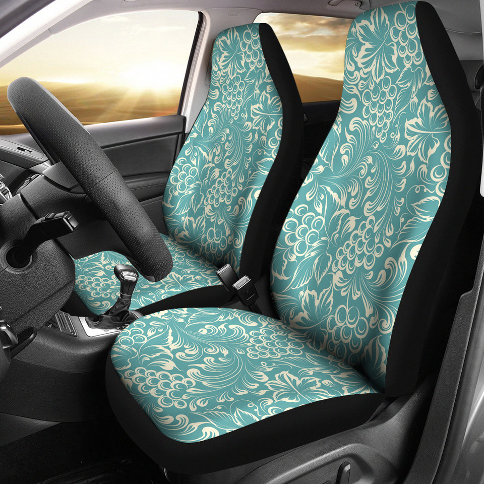 Classic Hand Drawn Grape Pattern Universal Fit Car Seat Covers