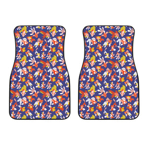 Goldfish Pattern Print Design 04 Front Car Mats