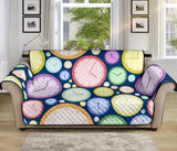 Colorful clock background Sofa Cover Protector