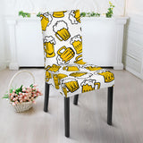 Beer Design Pattern Dining Chair Slipcover