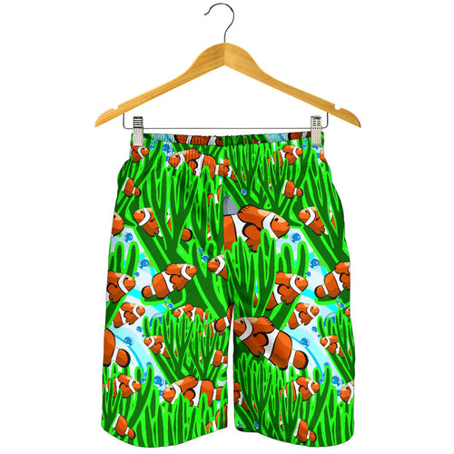 Clown Fish Pattern Print Design 01 Men Shorts