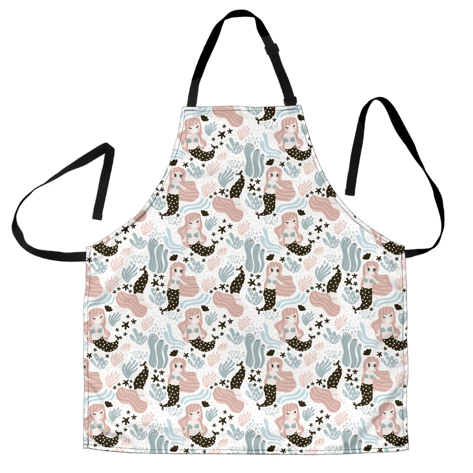 Cute Mermaid Pattern Adjustable Apron