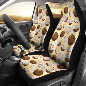 Coconut Pattern Print Design 05 Universal Fit Car Seat Covers