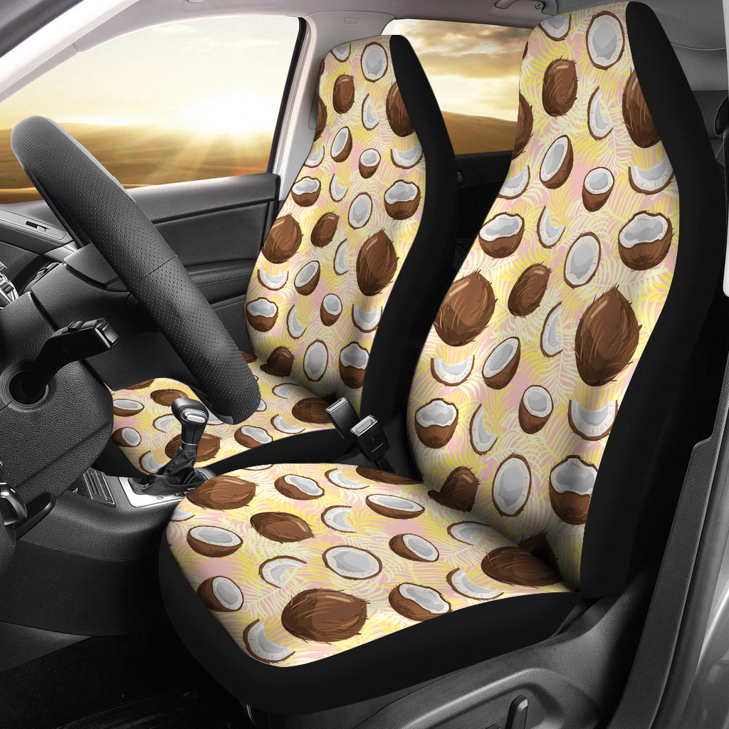 Coconut Pattern Print Design 05 Universal Fit Car Seat Covers
