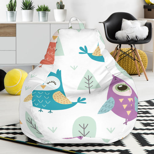 Cute Owl Pattern Bean Bag Cover