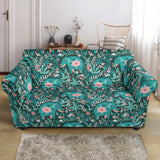 Elephants Jungle Pattern Loveseat Couch Slipcover