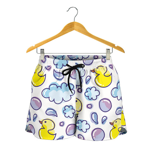 Duck Toy Pattern Print Design 01 Women Shorts
