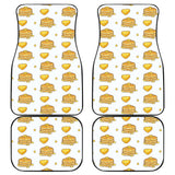 Pancake Pattern Print Design 03 Front and Back Car Mats