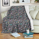 Ostrich Pattern Print Design 01 Premium Blanket