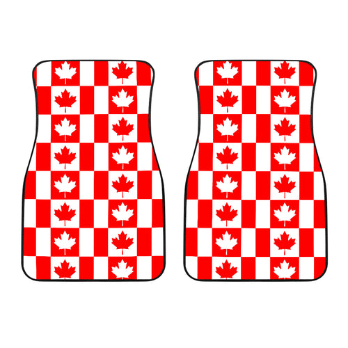 Canada Pattern Print Design 05 Front Car Mats