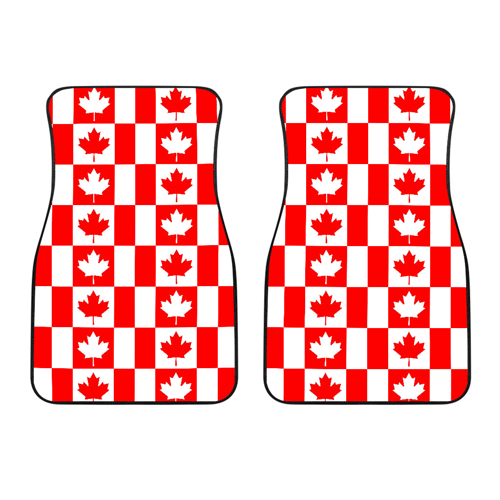 Canada Pattern Print Design 05 Front Car Mats