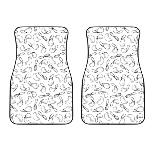 Potato Chips Pattern Print Design 04 Front Car Mats