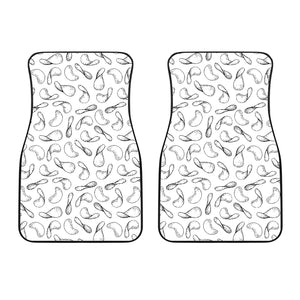 Potato Chips Pattern Print Design 04 Front Car Mats