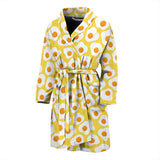 Fried Eggs Pattern Print Design 05 Men's Bathrobe