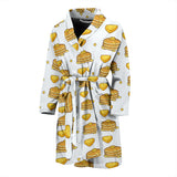 Pancake Pattern Print Design 03 Men's Bathrobe