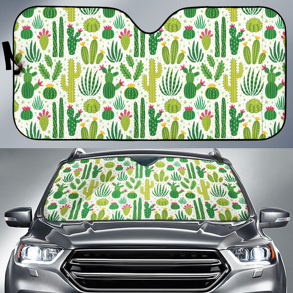 Cactus Pattern Car Sun Shade