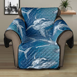 Shark hand drawn Recliner Cover Protector