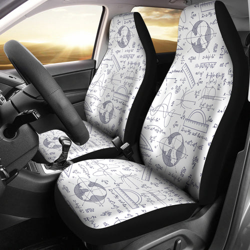 Math Pattern Print Design 03 Universal Fit Car Seat Covers
