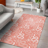 Snake Lilies Flower Pattern Area Rug