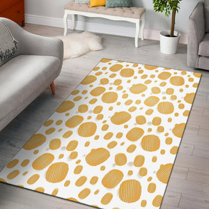 Potato Chips Pattern Print Design 03 Area Rug