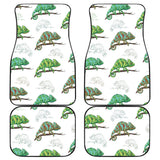 Chameleon Lizard Pattern Front And Back Car Mats