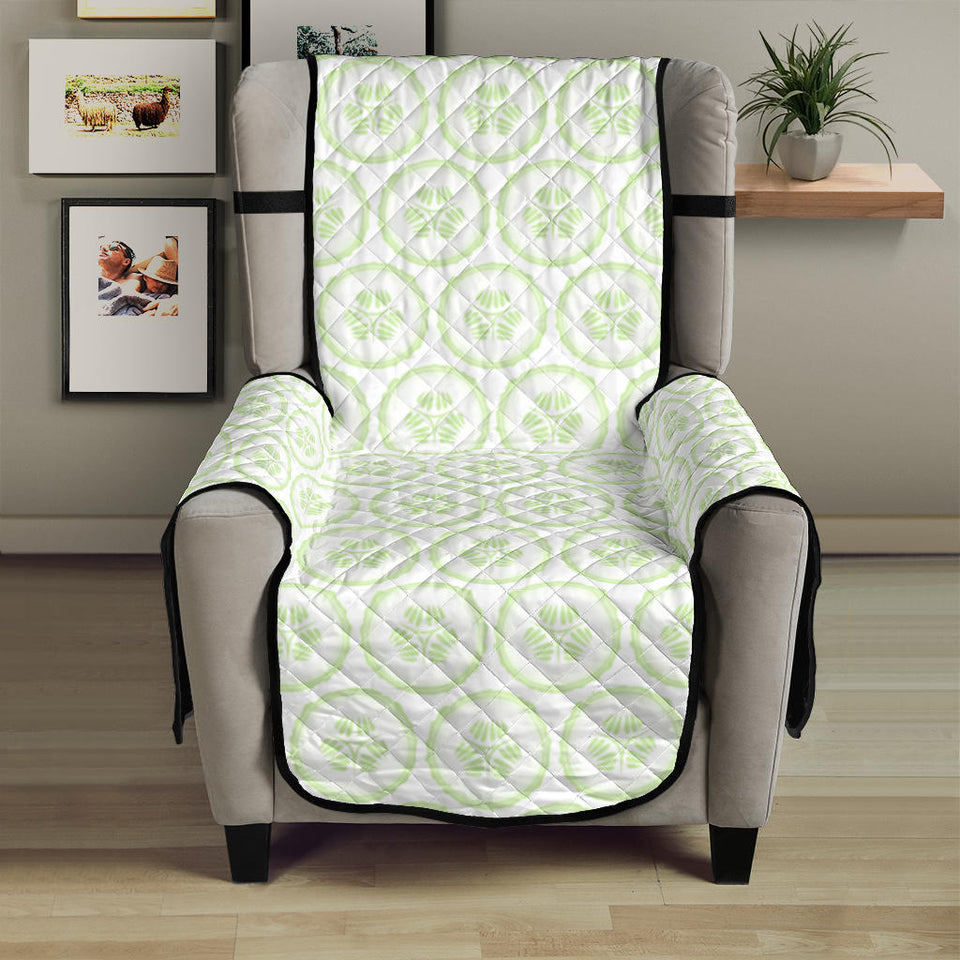 Cucumber pattern background Chair Cover Protector