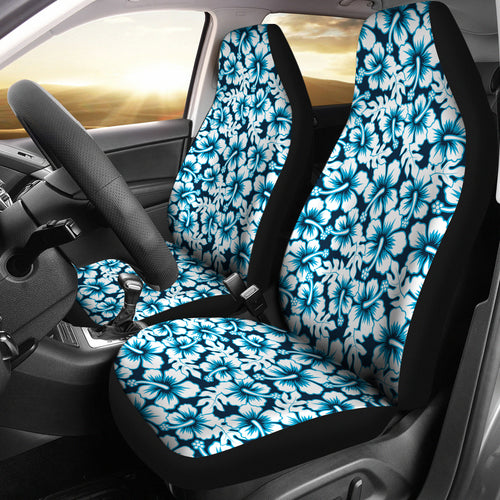 Hibiscus Pattern Print Design 04 Universal Fit Car Seat Covers