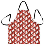 Fire Flame Symbol Design Pattern Adjustable Apron