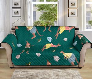 Kangaroo leaves pattern Sofa Cover Protector