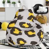 Gray Leopard Print Pattern Bean Bag Cover