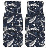 Piano Pattern Print Design 02 Front and Back Car Mats