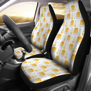 Pancake Pattern Print Design 05 Universal Fit Car Seat Covers