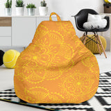 Orange Traditional Indian Element Pattern Bean Bag Cover