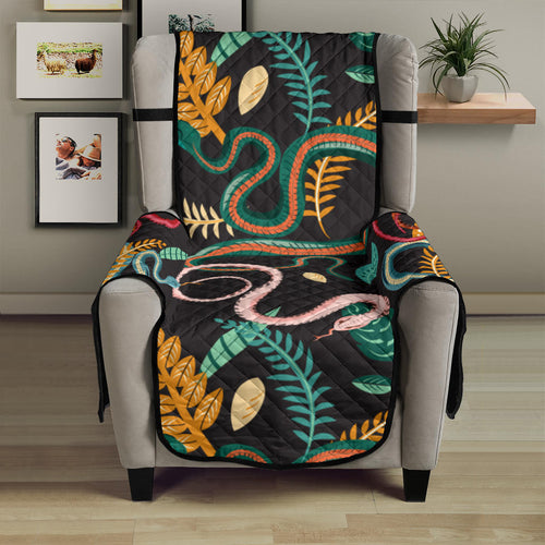 Colorful snake plant pattern Chair Cover Protector