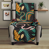 Colorful snake plant pattern Chair Cover Protector