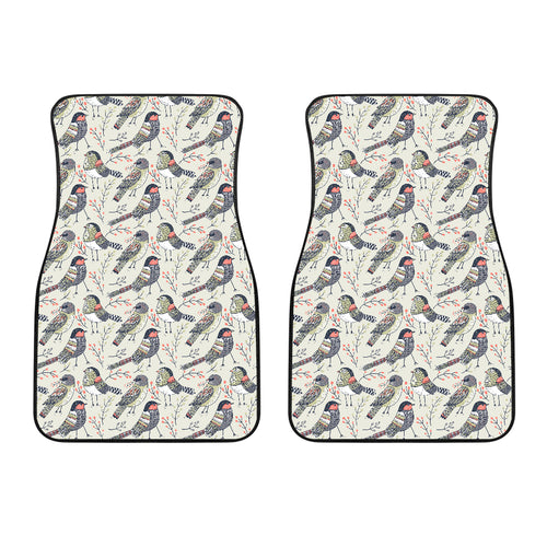 Pigeon Pattern Print Design 04 Front Car Mats