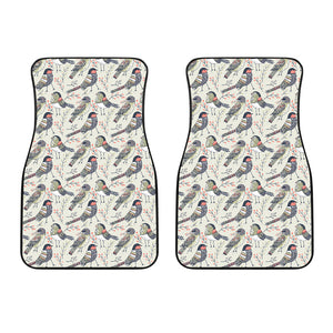 Pigeon Pattern Print Design 04 Front Car Mats