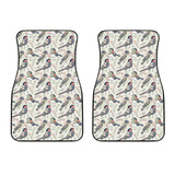 Pigeon Pattern Print Design 04 Front Car Mats