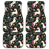 Unicorns Forest Background Front And Back Car Mats