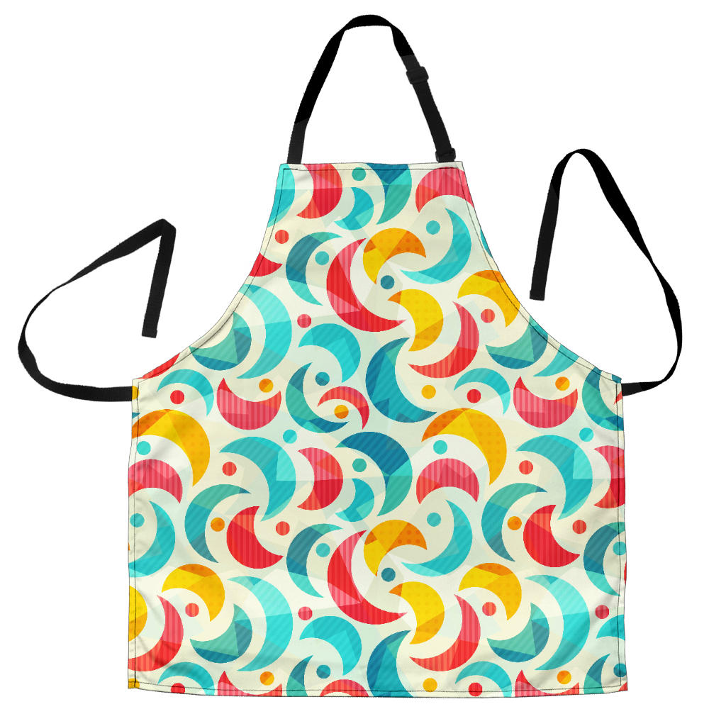 Colorful Moon Pattern Adjustable Apron